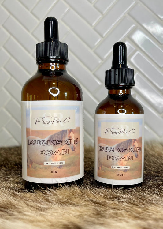 BUCKSKIN ROAN DRY BODY OIL